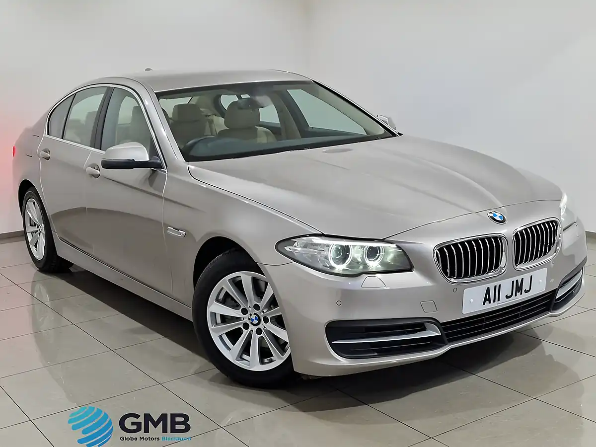 Used 2014 BMW 5 Series Se Cashmere Silver - Front View
