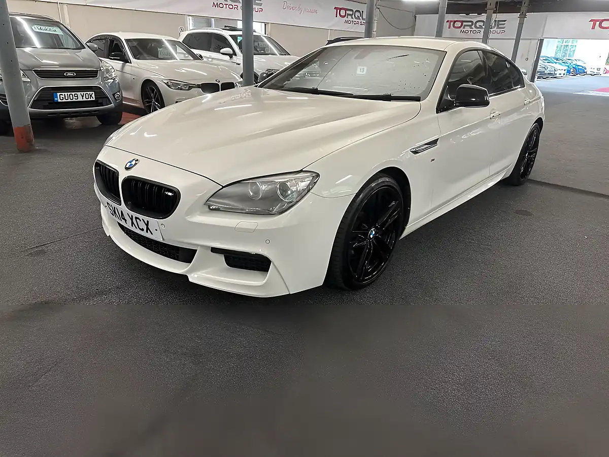 Used 2014 BMW 6 Series Gran Coupe M Sport White - Front View