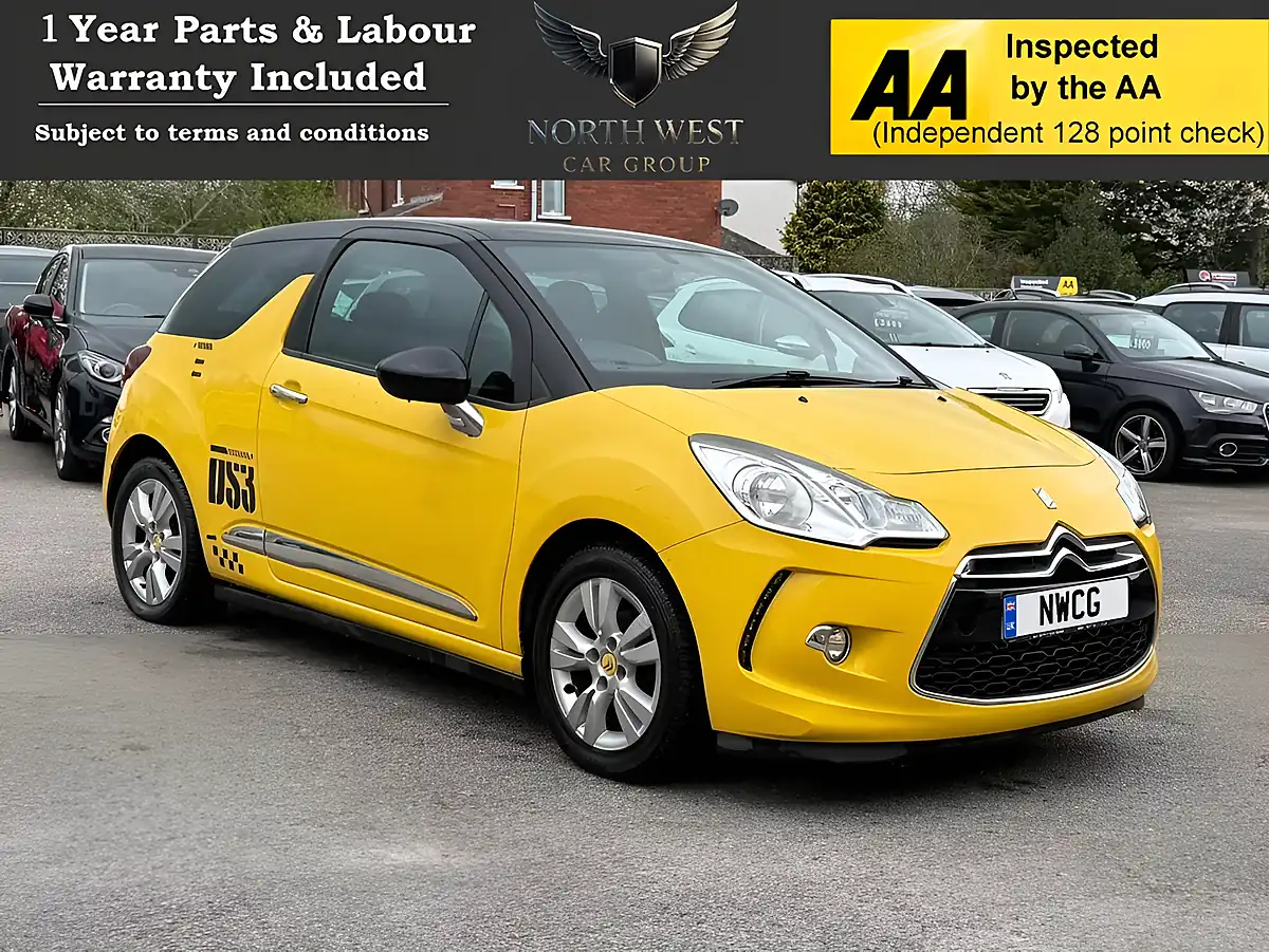 Used 2014 Citroen DS3 Dstyle Yellow - Front View