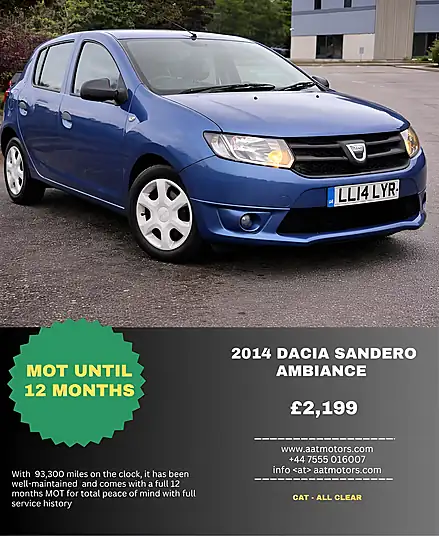 2014 Dacia Sandero Ambiance 1.2