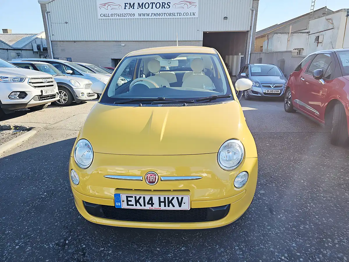 Used 2014 Fiat 500 Colour Therapy Yellow - Front View