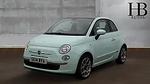 Used 2014 Fiat 500 Lounge Green - Interior and Exterior details 2