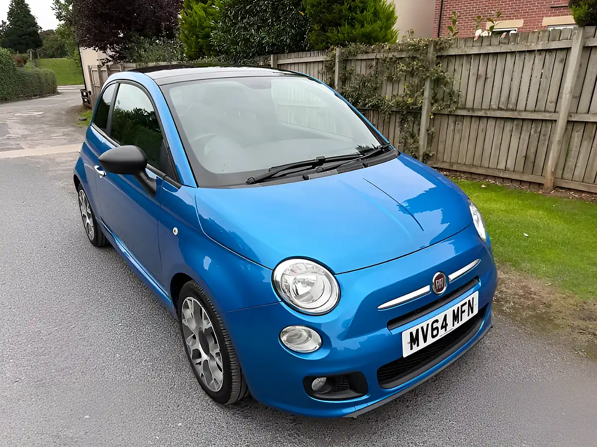 Used 2014 Fiat 500 S Blue - Front View