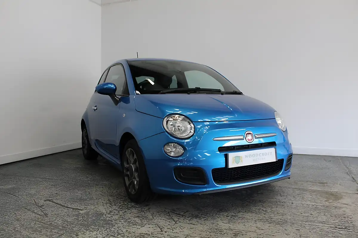 Used 2014 Fiat 500 S Blue - Front View