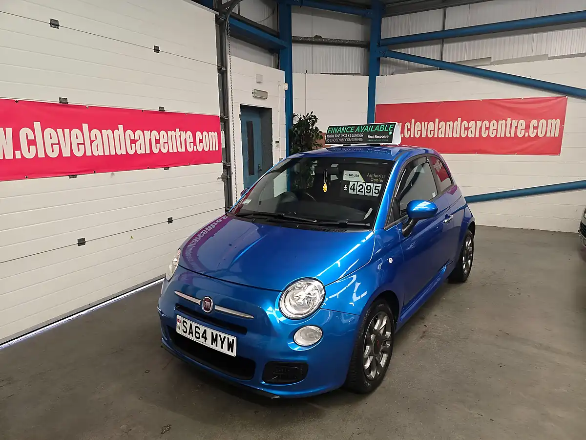 Used 2014 Fiat 500 S Blue - Interior and Exterior details 11