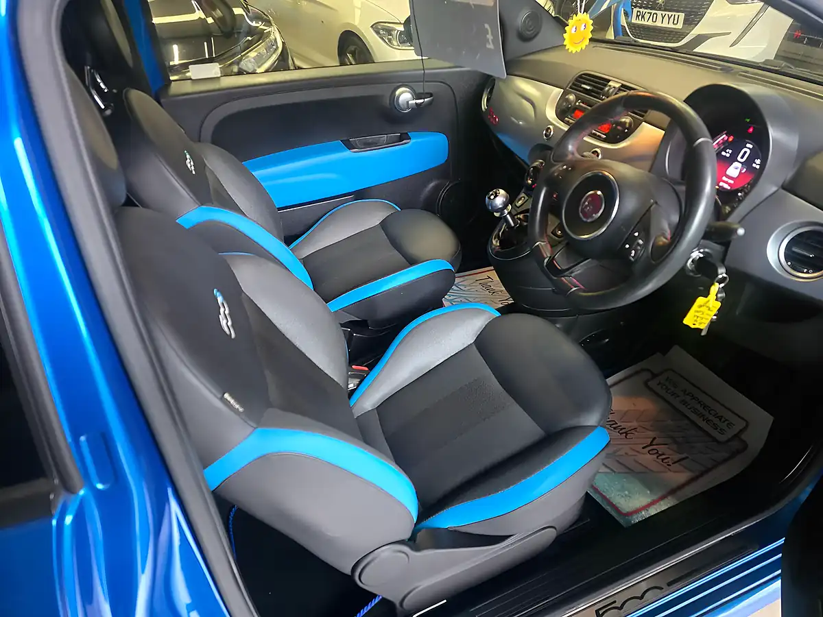 Used 2014 Fiat 500 S Blue - Interior and Exterior details 4