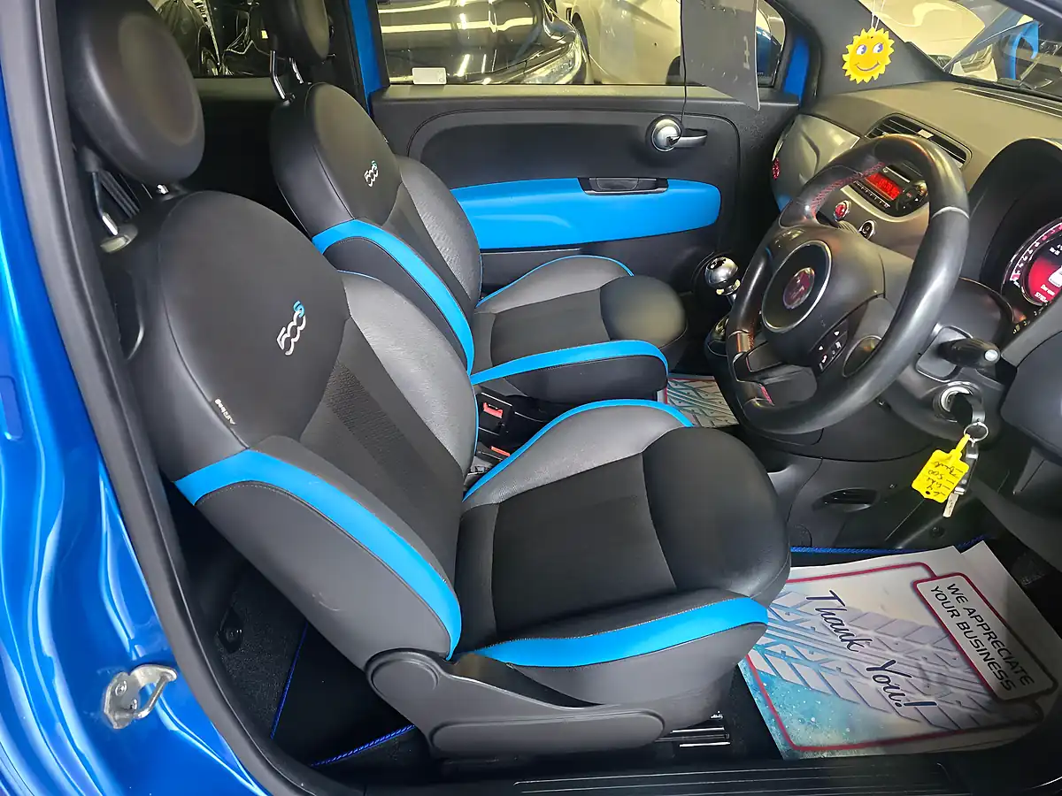 Used 2014 Fiat 500 S Blue - Interior and Exterior details 8