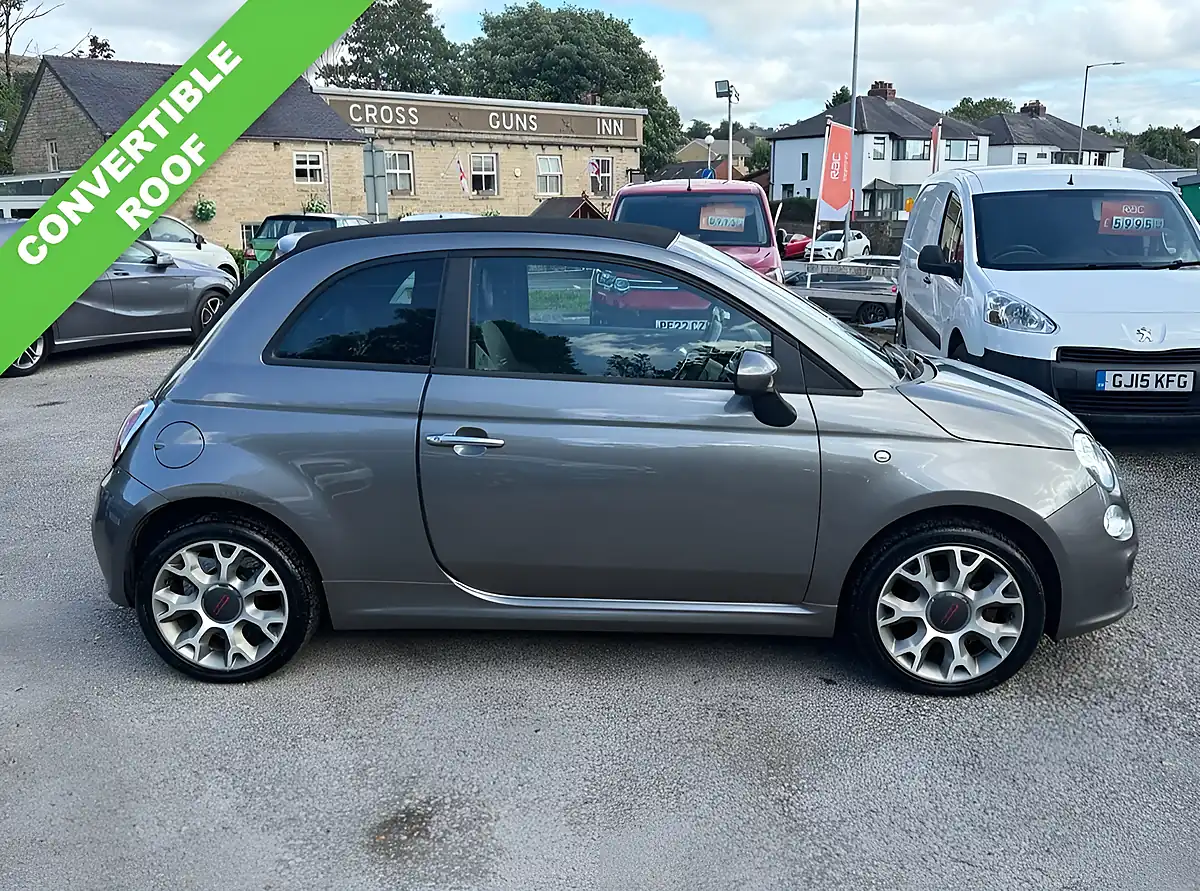 Used 2014 Fiat 500c S Grey - Front View