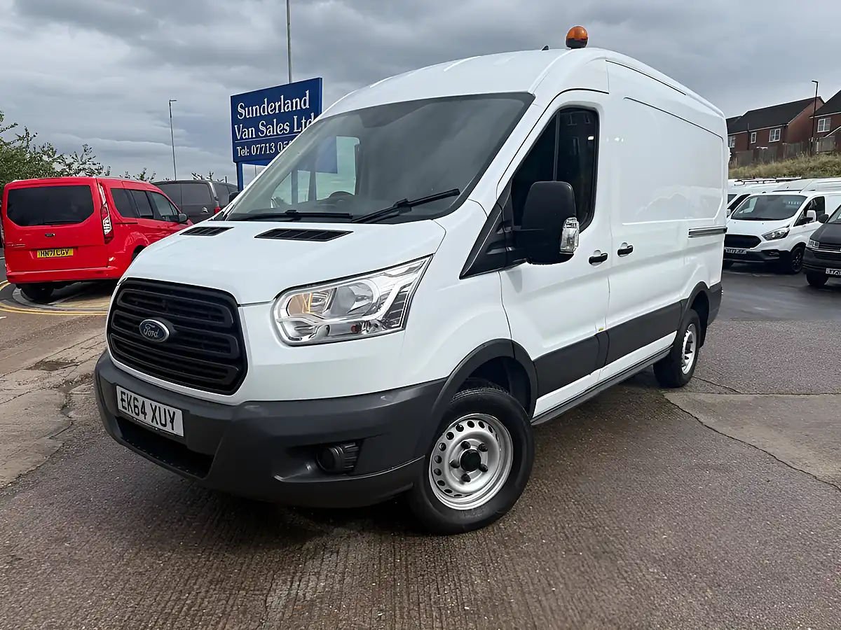 Used 2014 Ford Transit 350 RWD L2 H2 Euro 5 White - Front View