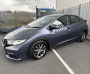 Used 2014 Honda Civic S Blue - Interior and Exterior details 2