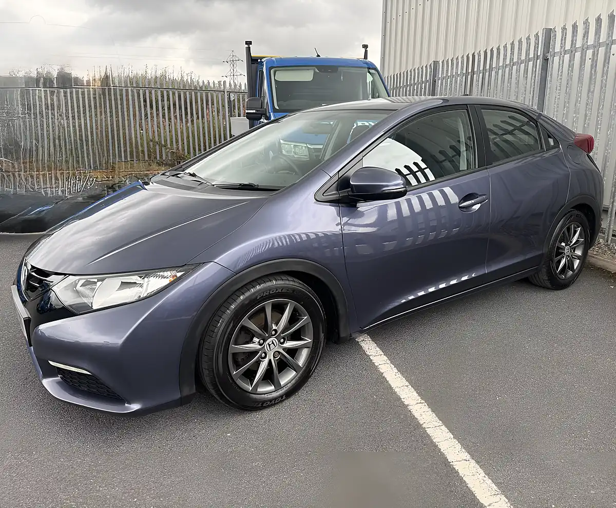 Used 2014 Honda Civic S Blue - Interior and Exterior details 2