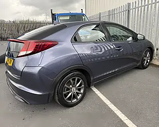 Used 2014 Honda Civic S Blue - Interior and Exterior details 5