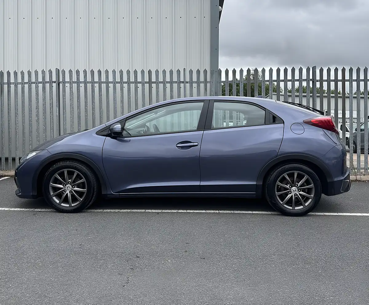 Used 2014 Honda Civic S Blue - Interior and Exterior details 8