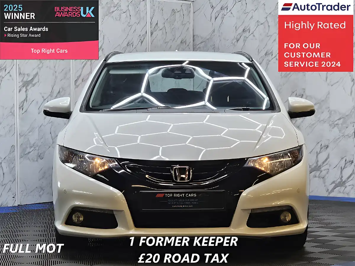 Used 2014 Honda Civic Se Plus White - Interior and Exterior details 2