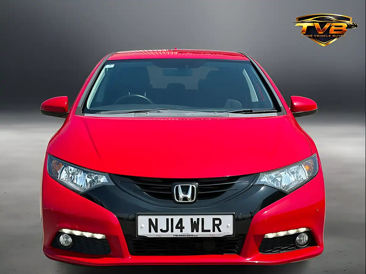 Used 2014 Honda Civic Se+ Red - Interior and Exterior details 10