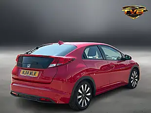 Used 2014 Honda Civic Se+ Red - Interior and Exterior details 3