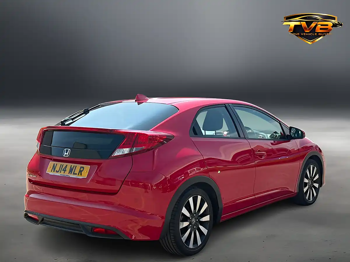 Used 2014 Honda Civic Se+ Red - Interior and Exterior details 3