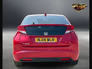 Used 2014 Honda Civic Se+ Red - Interior and Exterior details 4