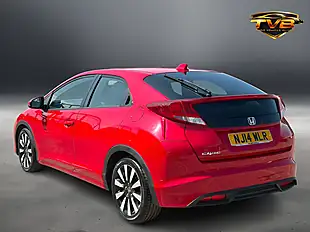 Used 2014 Honda Civic Se+ Red - Interior and Exterior details 6