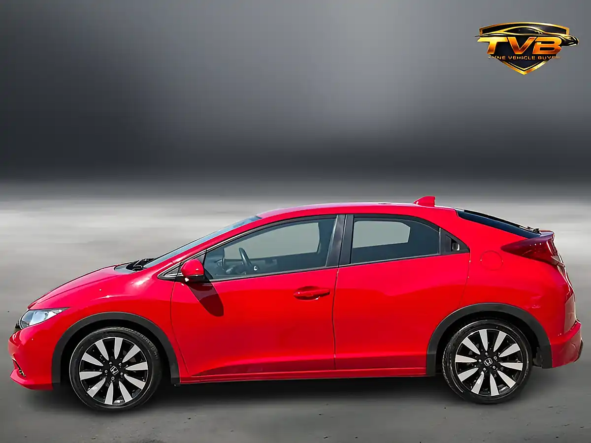 Used 2014 Honda Civic Se+ Red - Interior and Exterior details 7