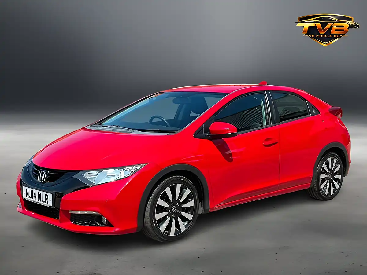 Used 2014 Honda Civic Se+ Red - Interior and Exterior details 9