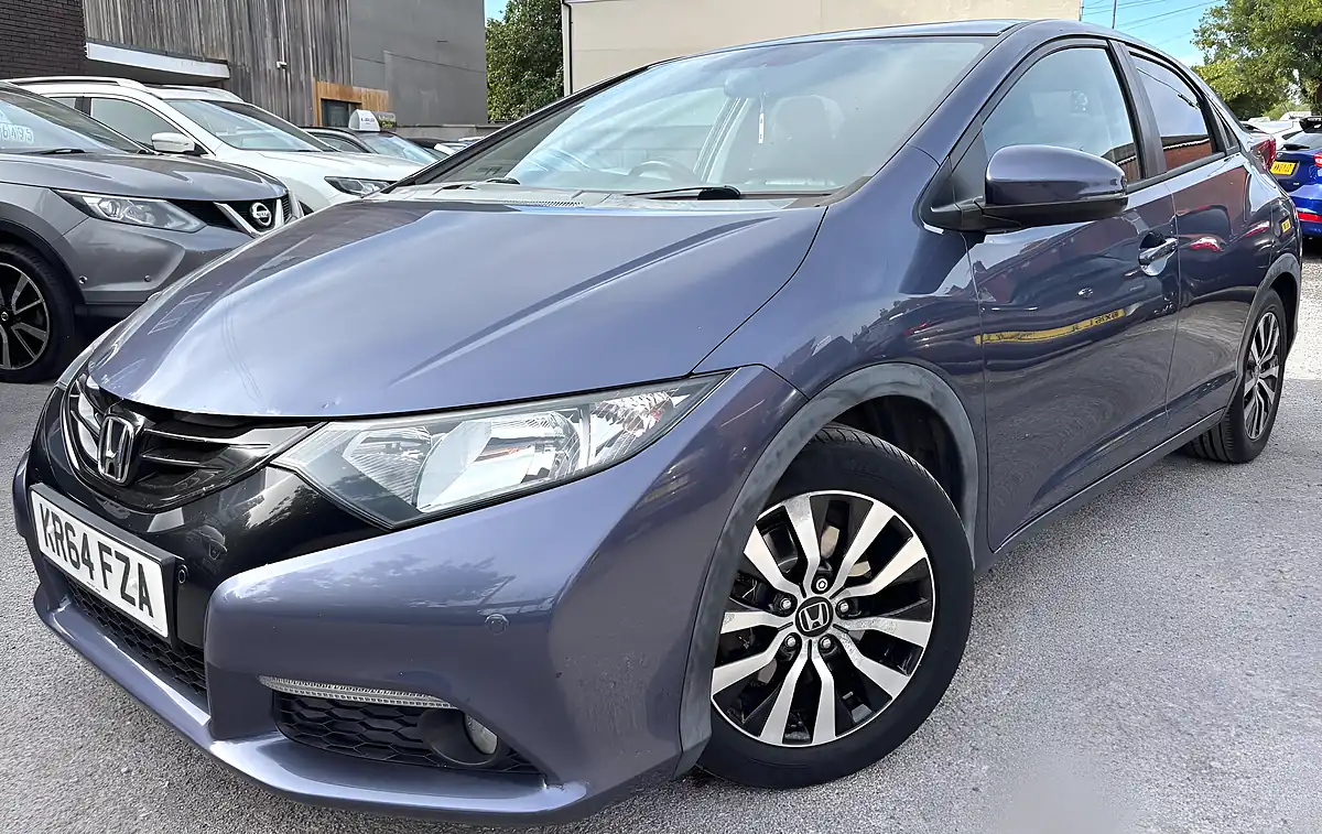 Used 2014 Honda Civic Sr Blue - Interior and Exterior details 4
