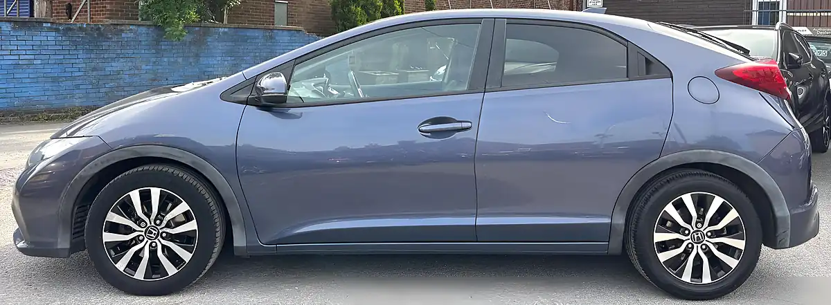 Used 2014 Honda Civic Sr Blue - Interior and Exterior details 5