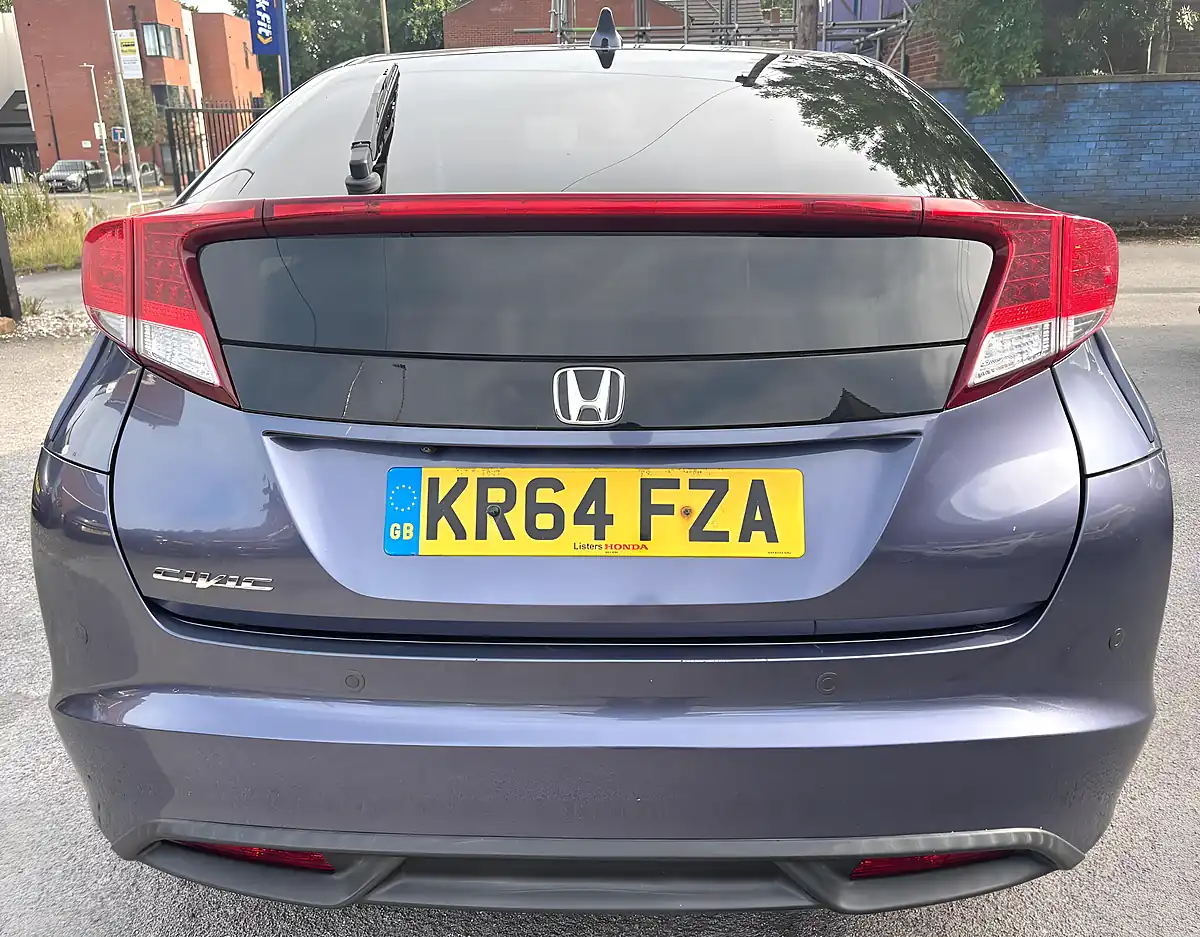 Used 2014 Honda Civic Sr Blue - Interior and Exterior details 7