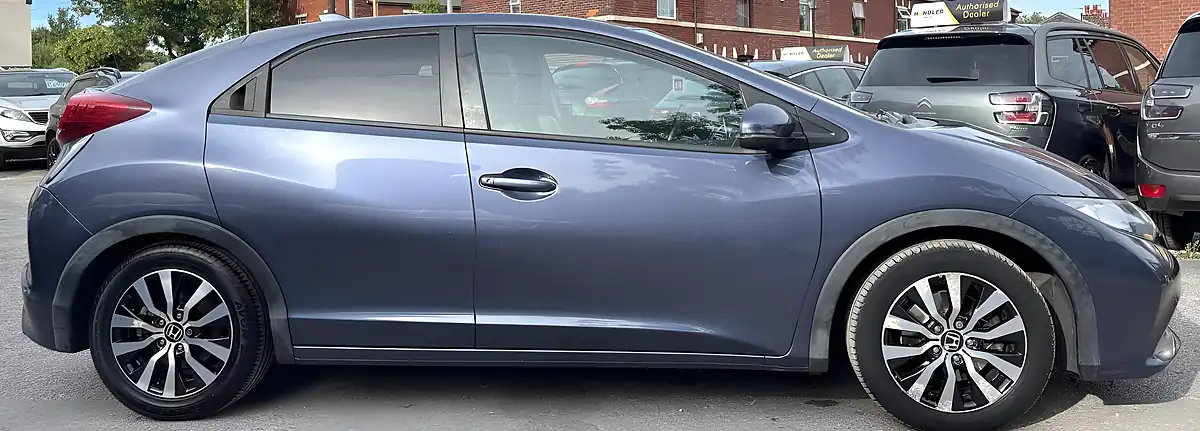 Used 2014 Honda Civic Sr Blue - Interior and Exterior details 9