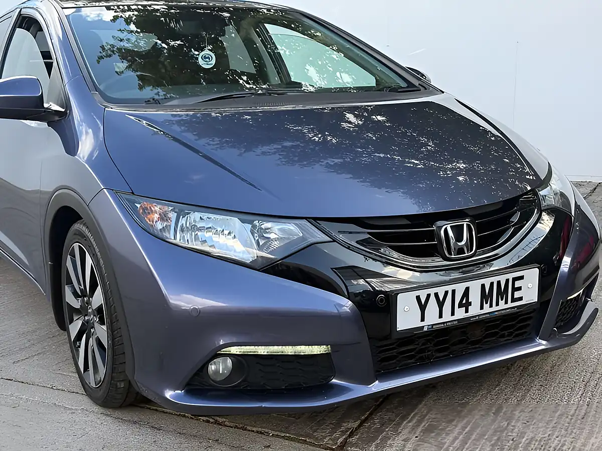 Used 2014 Honda Civic Sr Twilight Blue - Interior and Exterior details 3