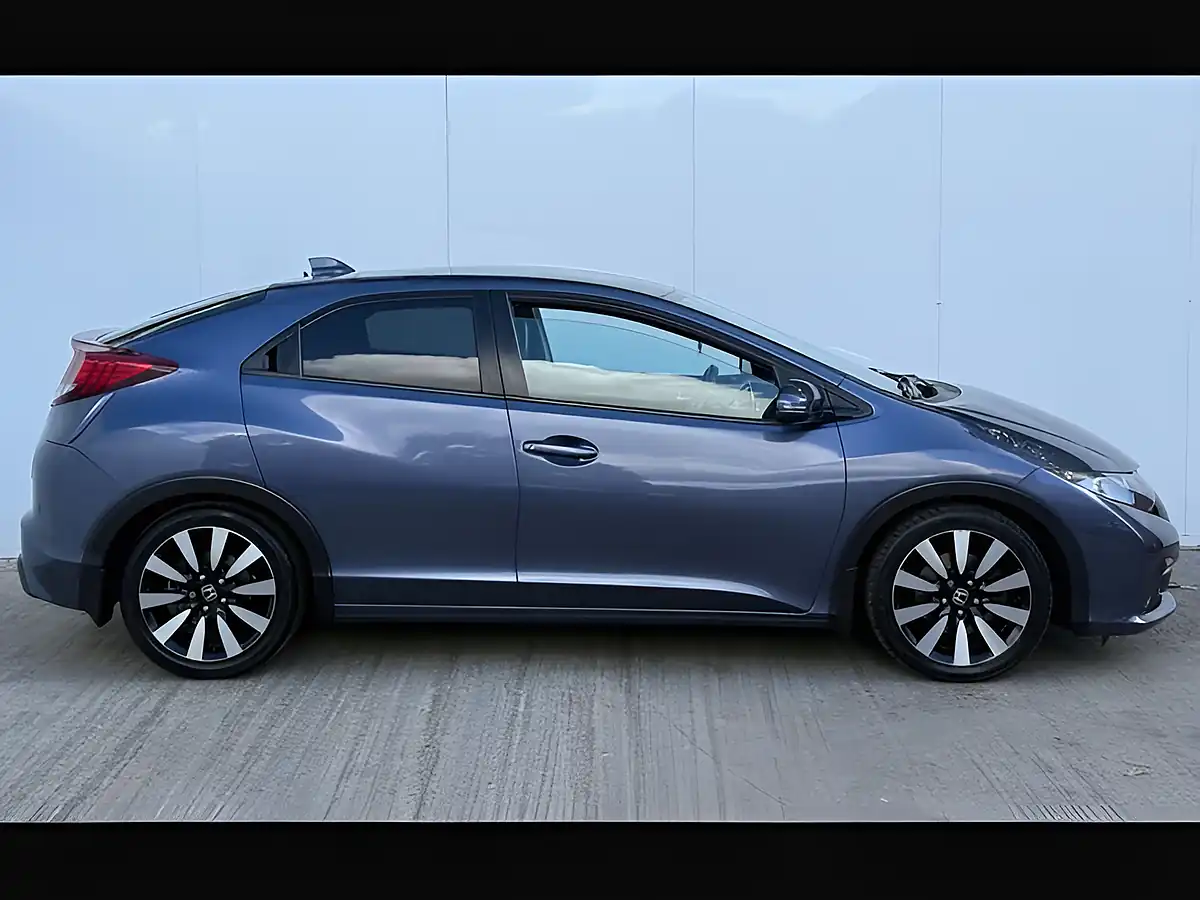 Used 2014 Honda Civic Sr Twilight Blue - Interior and Exterior details 4