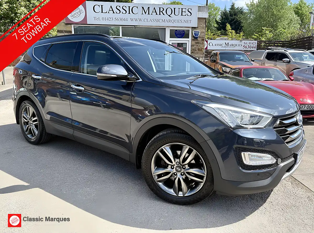 Used 2014 Hyundai Santa Fe Premium Se Blue - Front View