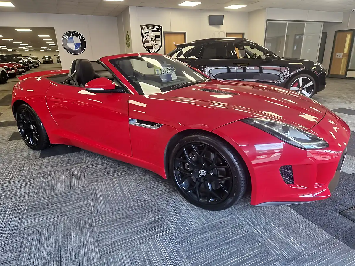 Used 2014 Jaguar F-Type Convertible Salsa Red Gloss - Interior and Exterior details 2