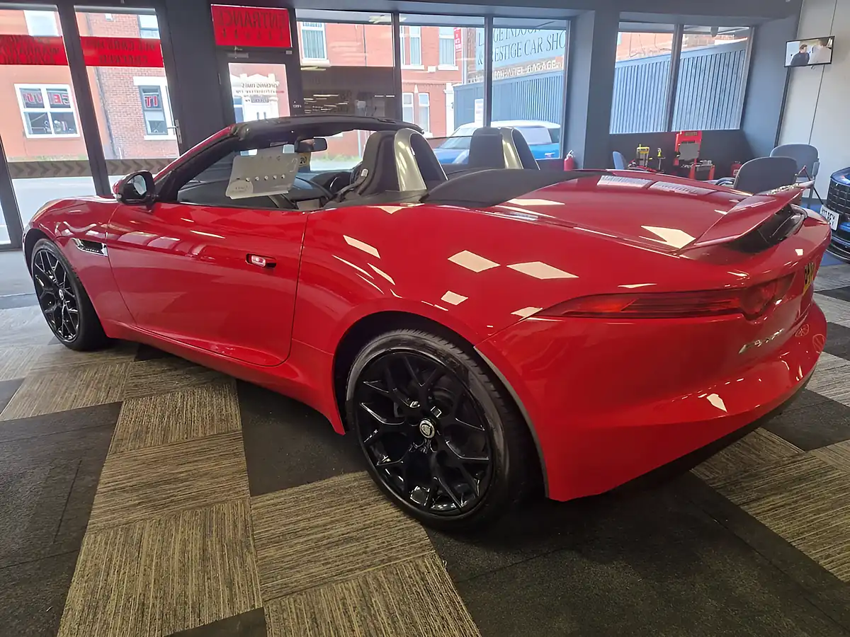 Used 2014 Jaguar F-Type Convertible Salsa Red Gloss - Interior and Exterior details 4