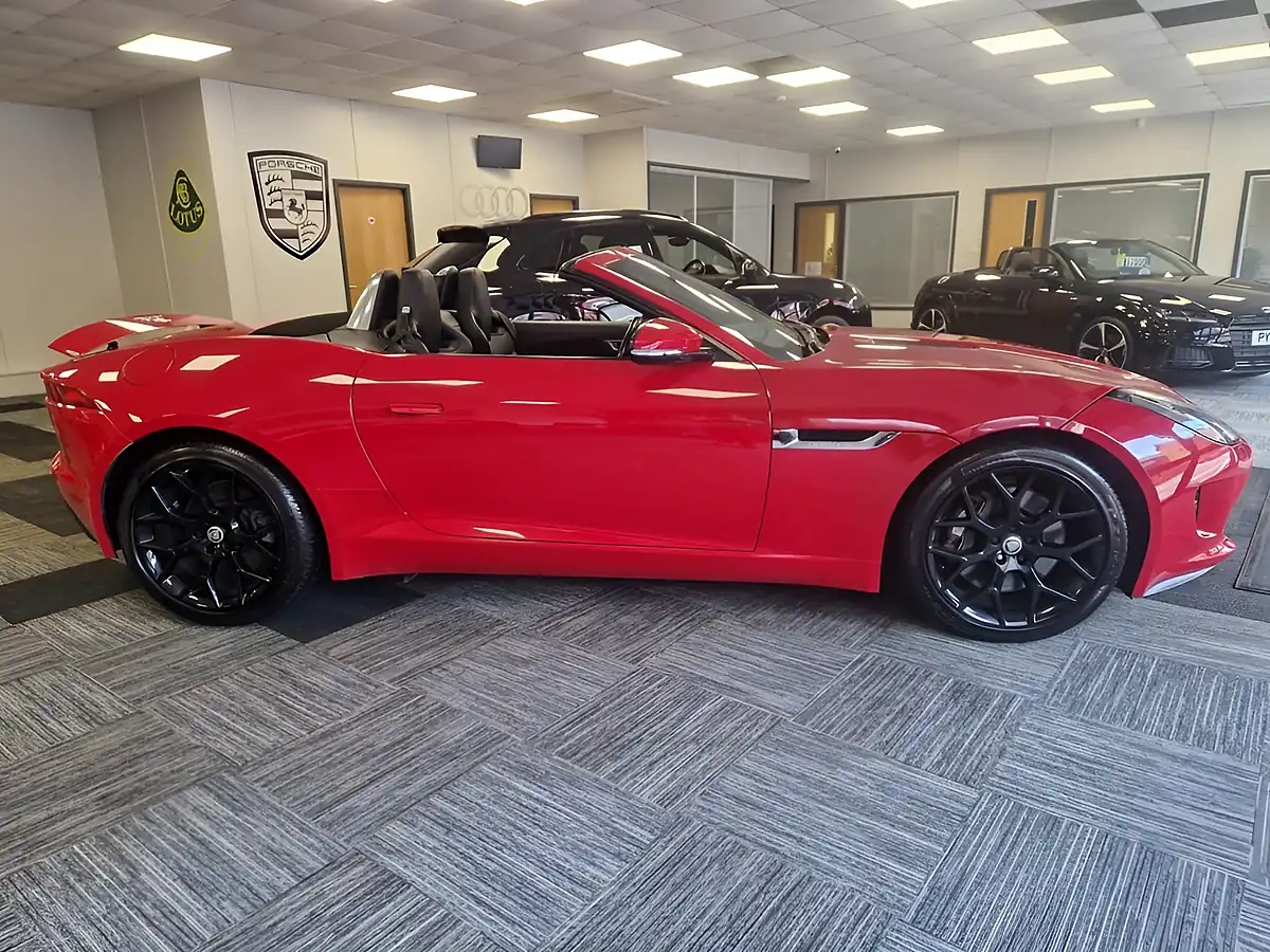 Used 2014 Jaguar F-Type Convertible Salsa Red Gloss - Interior and Exterior details 5