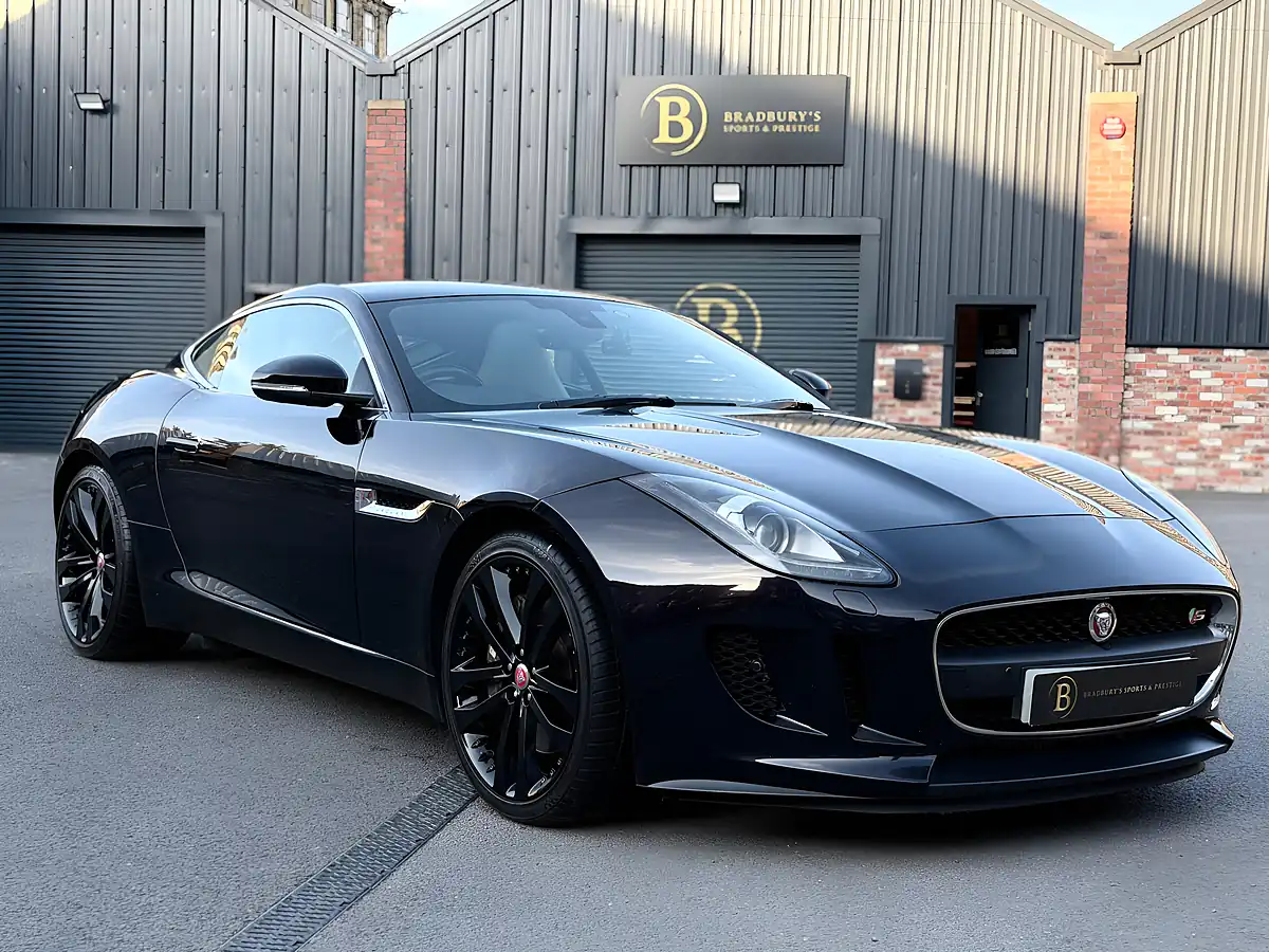 Used 2014 Jaguar F-Type Coupe Black Amethyst - Front View