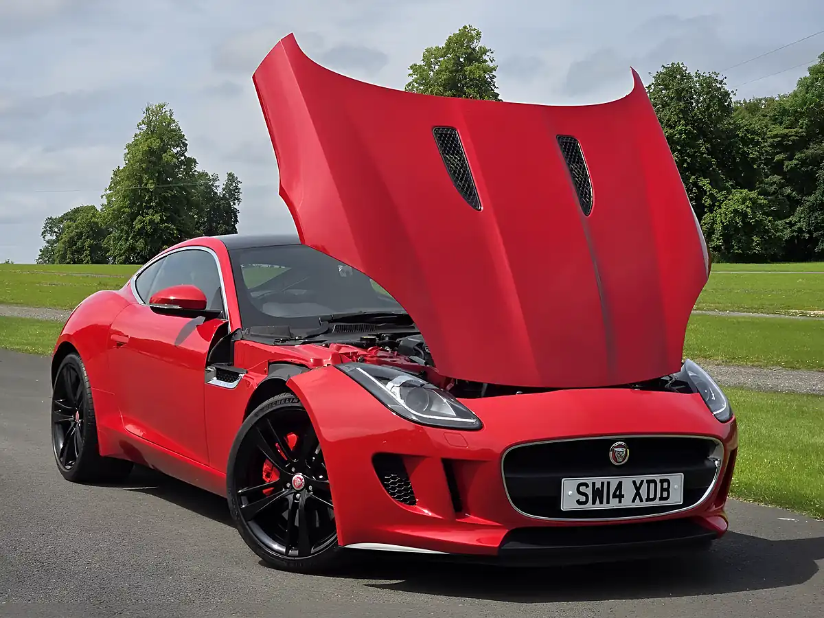 Used 2014 Jaguar F-Type Salsa Red Metallic - Front View