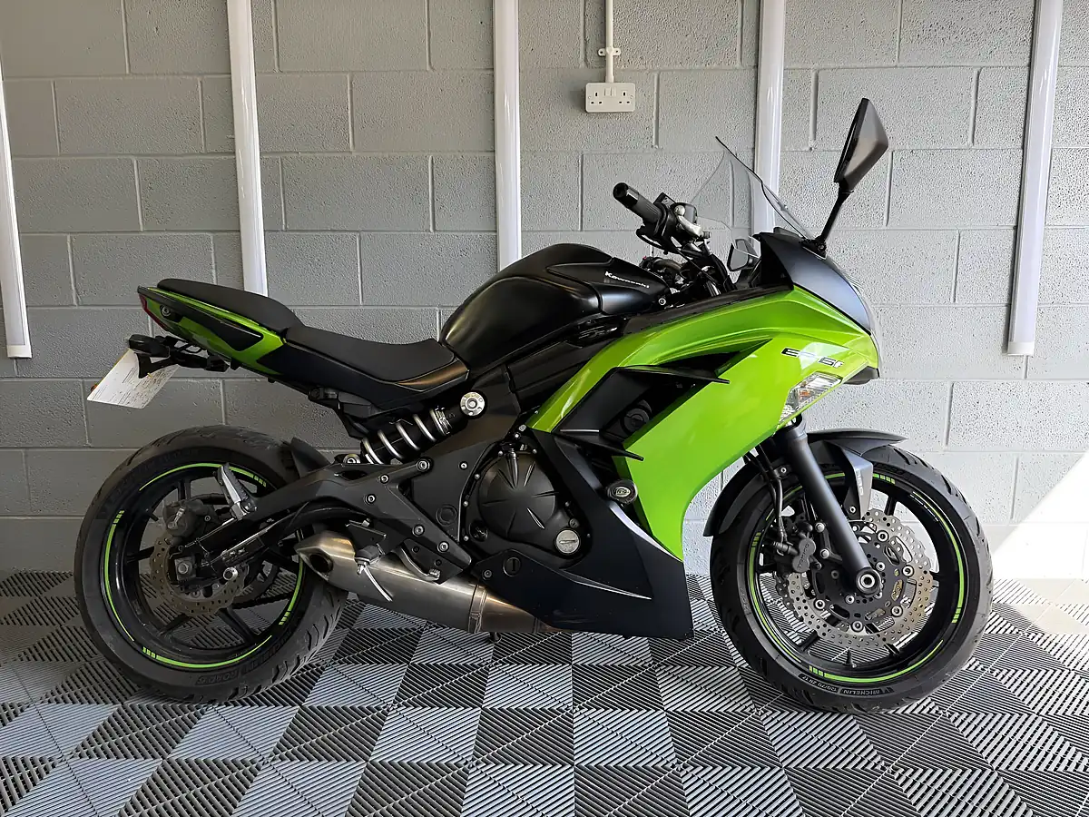 Used 2014 Kawasaki ER-6F Super Sports Abs Green - Front View