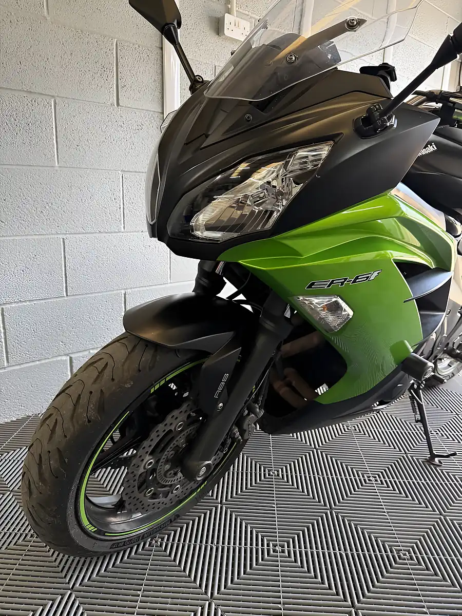 Used 2014 Kawasaki ER-6F Super Sports Abs Green - Interior and Exterior details 12