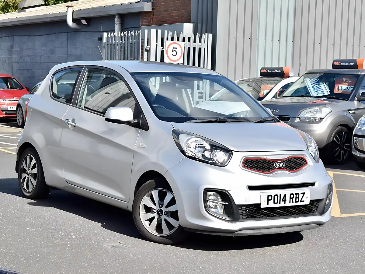 Used 2014 Kia Picanto City Euro 5 3dr Silver - Front View
