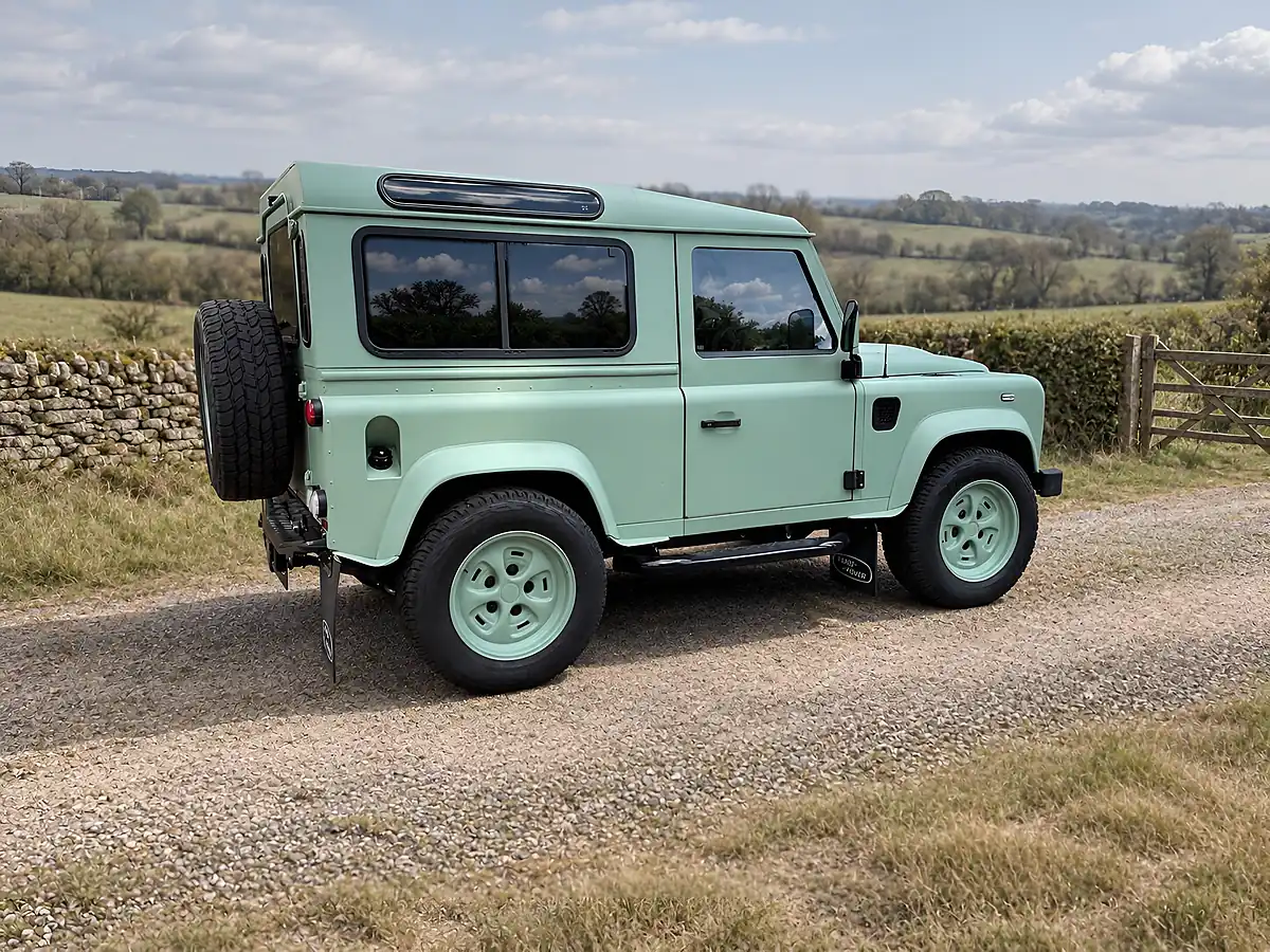 Used 2014 Land Rover Defender 90 Xs Hard Top Pastel Green - Interior and Exterior details 6