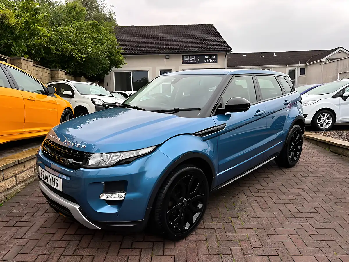 Used 2014 Land Rover Range Rover Evoque Dynamic Mauritius Blue - Front View