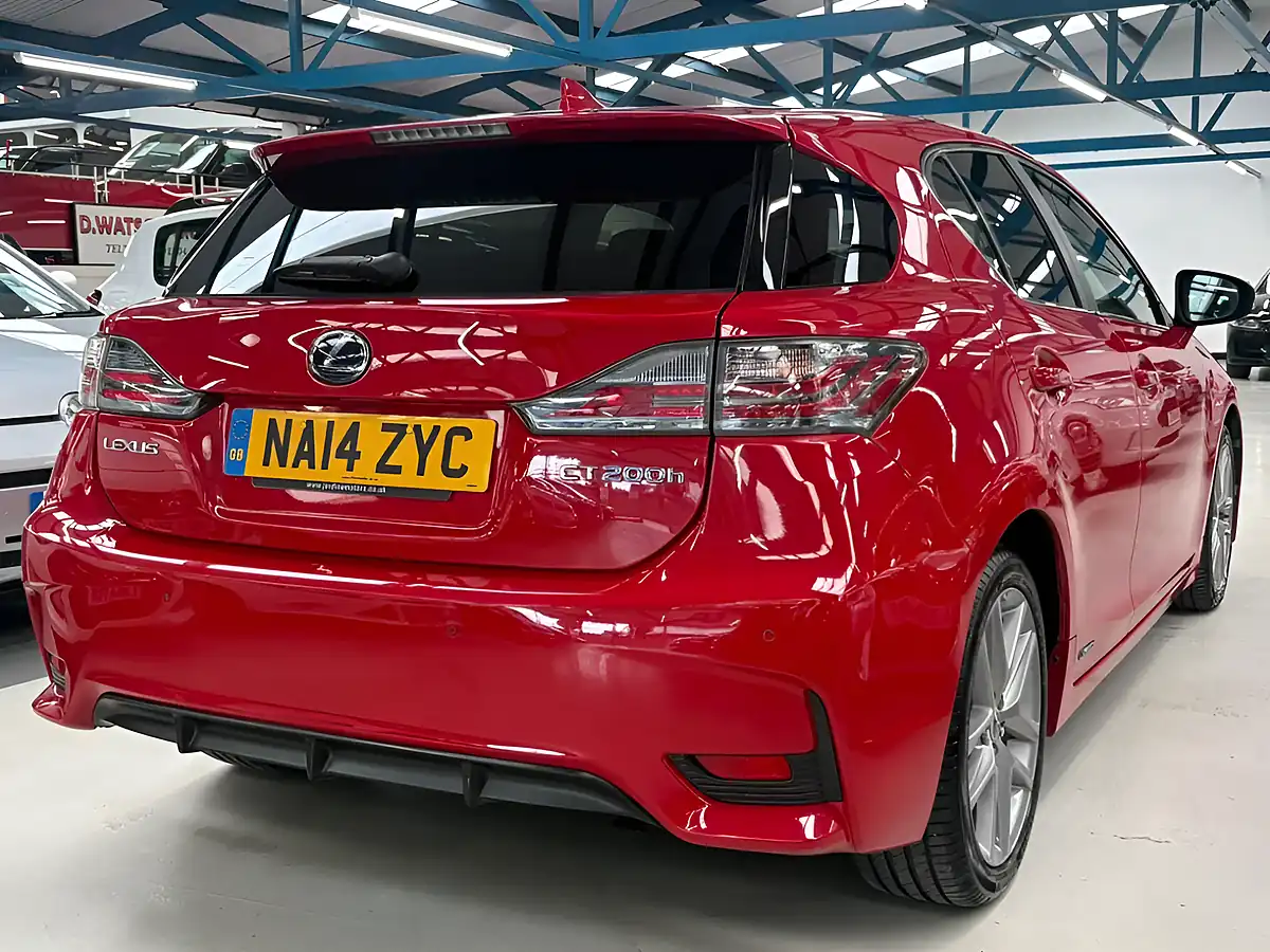 Used 2014 Lexus Ct Advance Red - Interior and Exterior details 13
