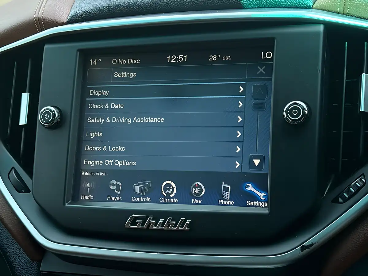 Used 2014 Maserati Ghibli Black - Interior and Exterior details 13
