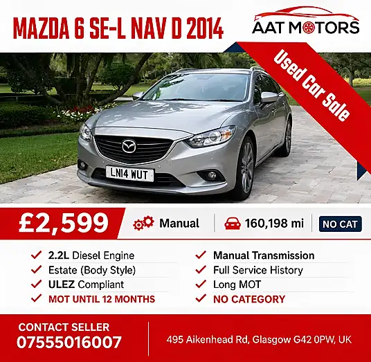 2014 Mazda 6 SE-L Nav 2.2d