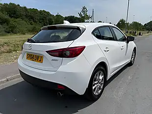 Used 2014 Mazda Mazda3 Se White - Interior and Exterior details 2