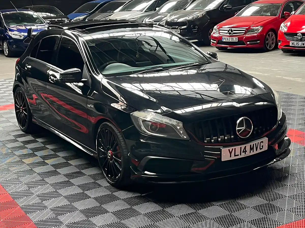 Used 2014 Mercedes-Benz a Class A45 AMG Black - Front View