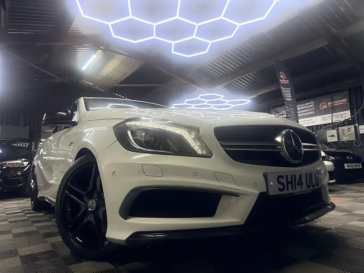 Used 2014 Mercedes-Benz a Class A45 AMG White - Interior and Exterior details 2