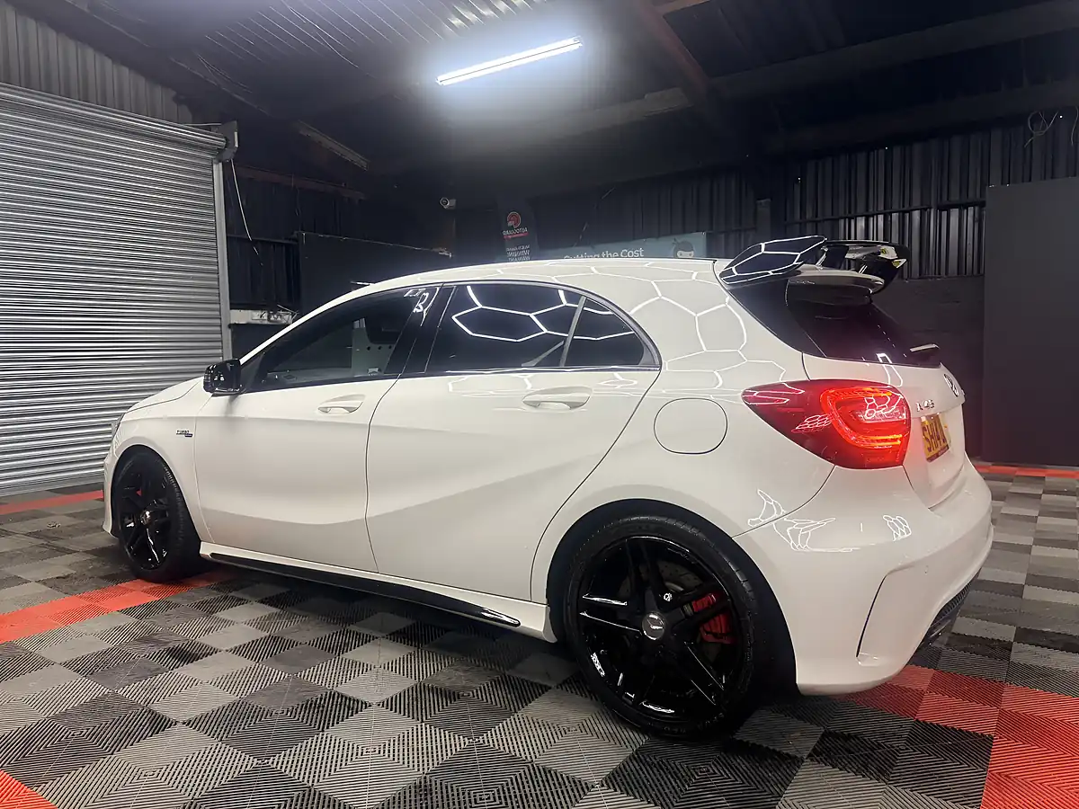 Used 2014 Mercedes-Benz a Class A45 AMG White - Interior and Exterior details 8