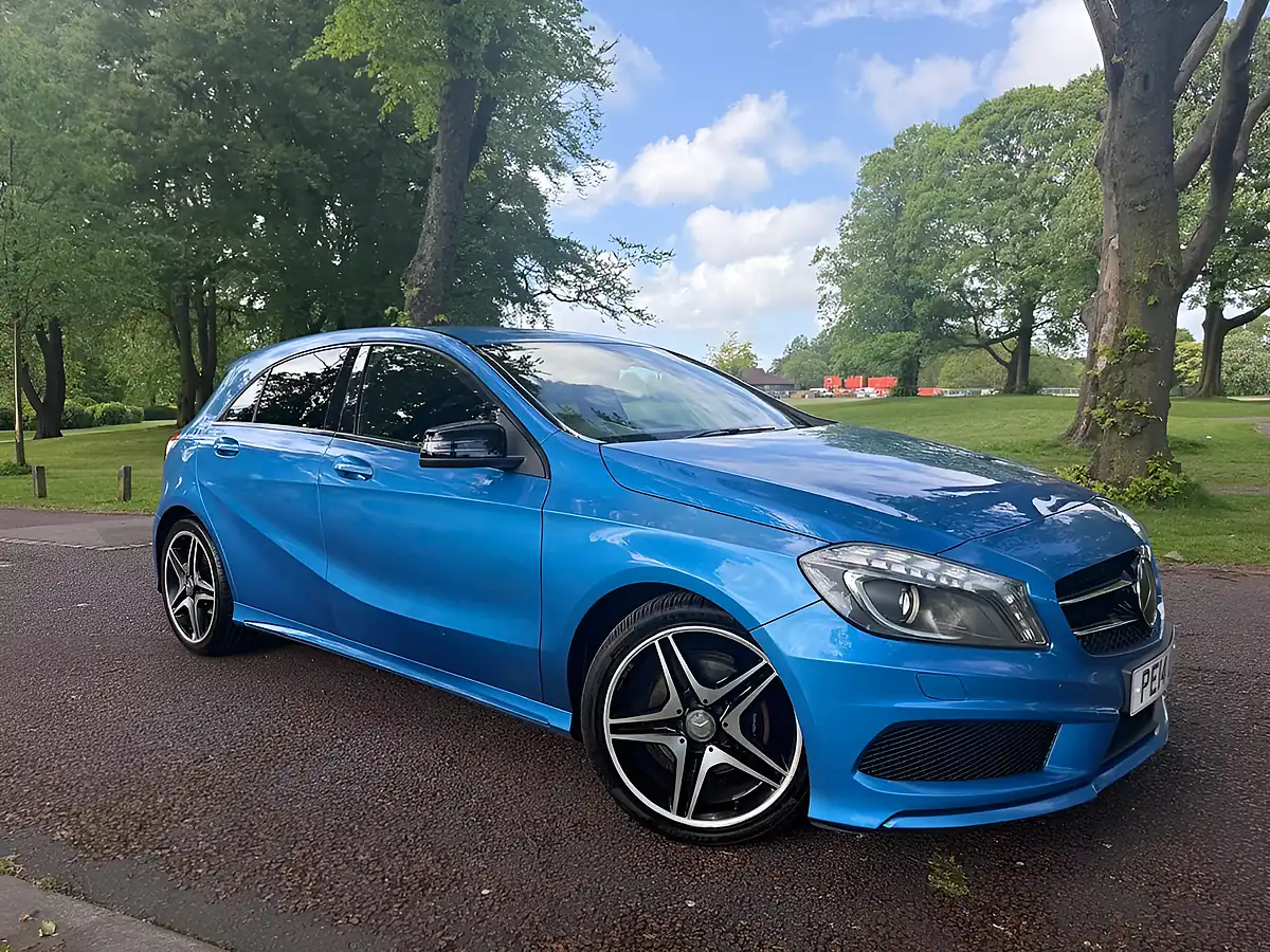 Used 2014 Mercedes-Benz a-Class AMG Sport Blue - Front View
